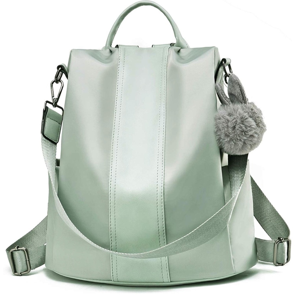 MINT GREEN LEATHER MINI BACKPACK